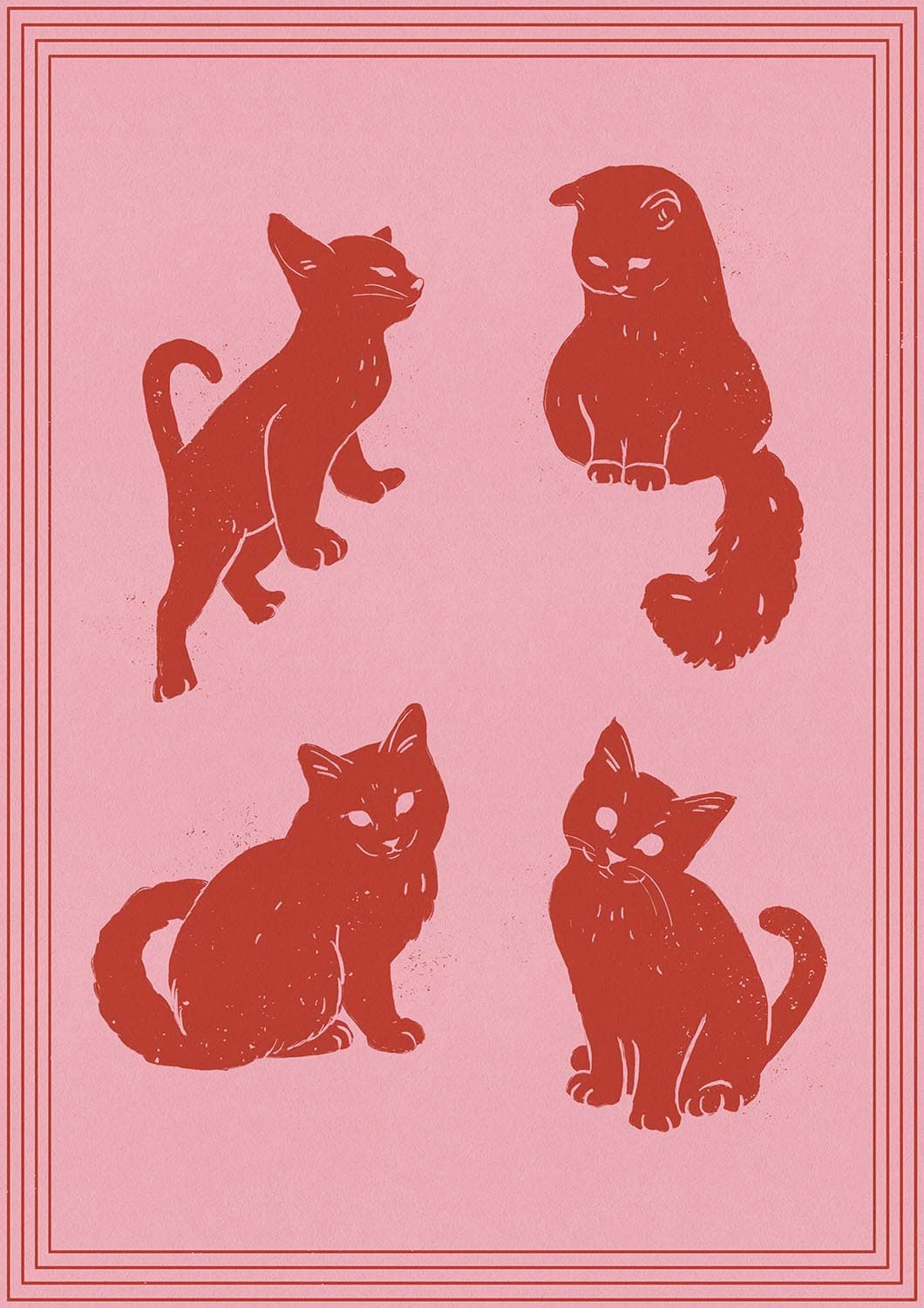 Kittens (Pink + Red)