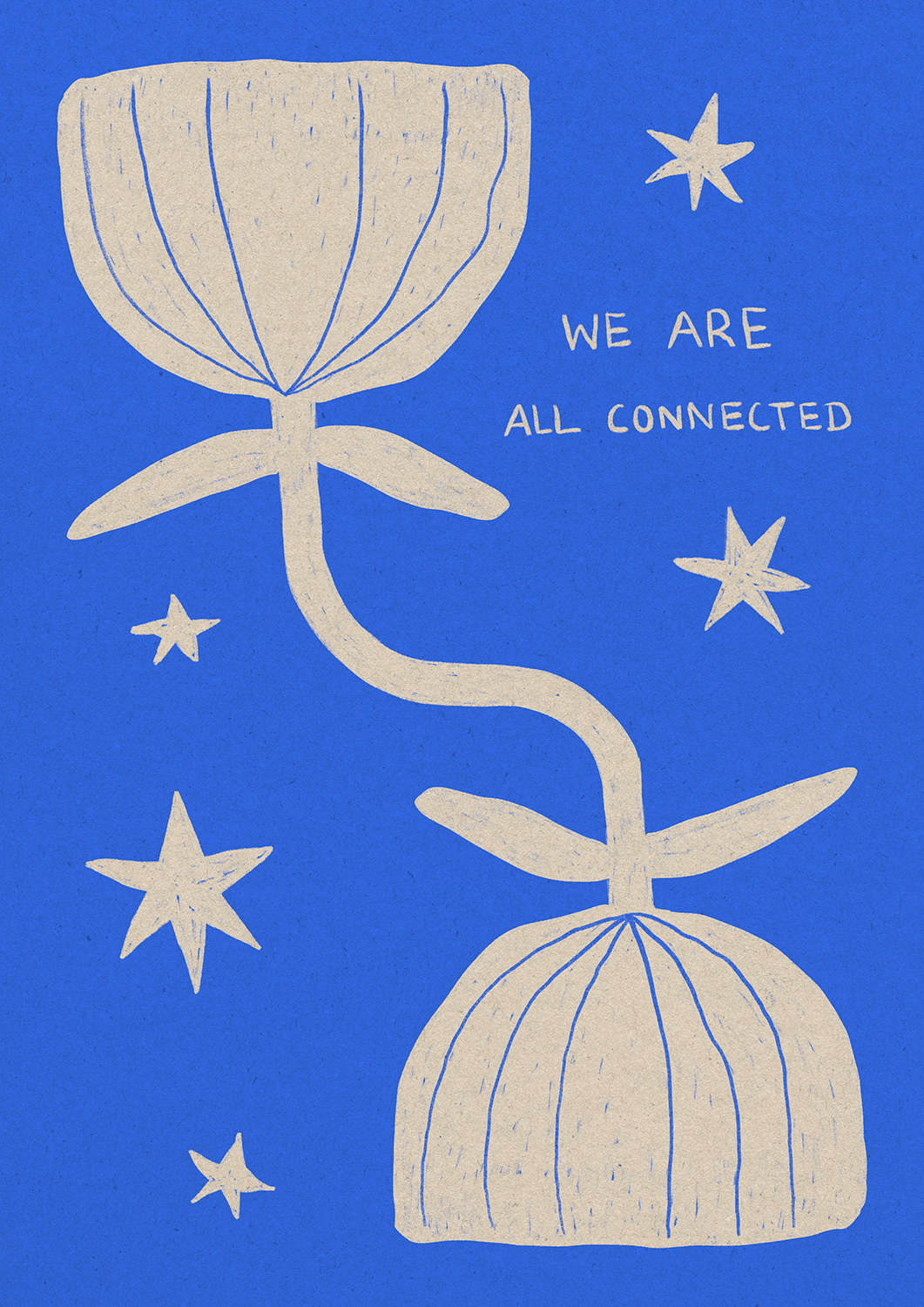 We Are All Connected (Blue)