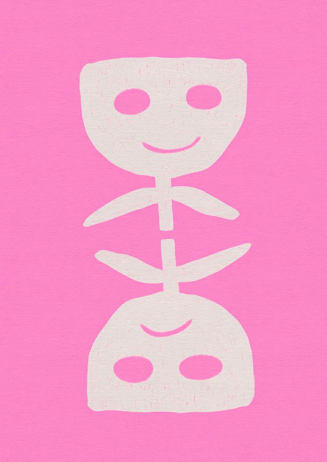 Smiley Frowny (Pink)
